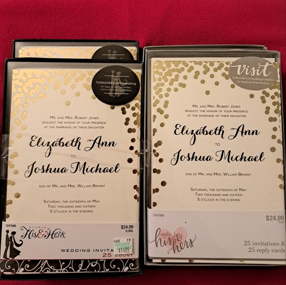 Print your own invitations, wedding or other party